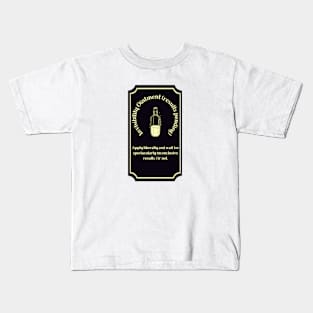 Potion Label: Invisibility Ointment (results pending), Halloween Kids T-Shirt